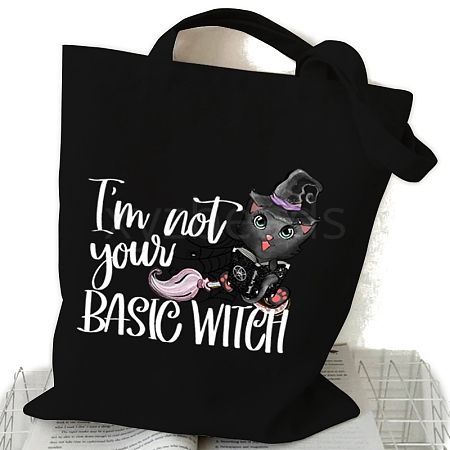 Halloween Printed Cotton Canvas Pouches PW-WG337BD-01-1