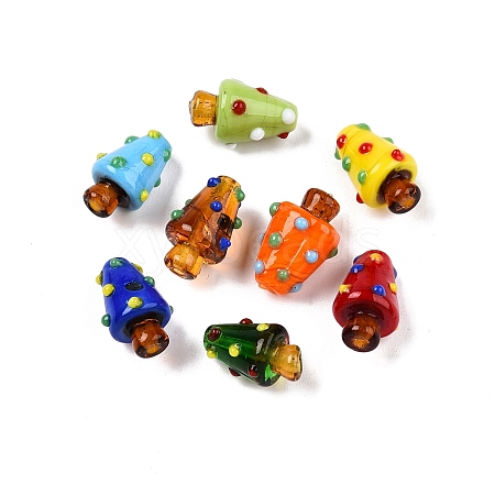 Handmade Lampwork Bumpy Beads LAMP-T022-02A-01-1