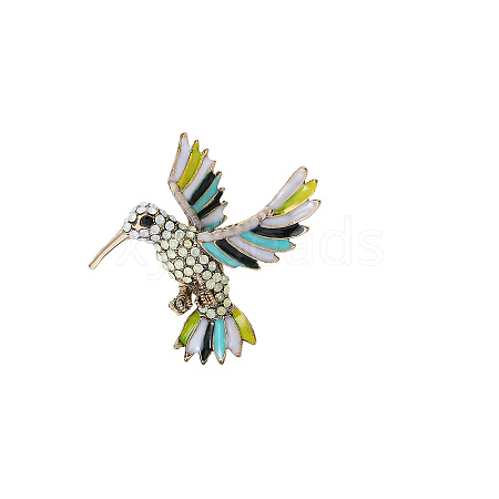 Exquisite Hummingbird Alloy Brooch Pins PW-WGDF6BC-01-1