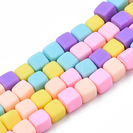 Handmade Polymer Clay Beads Strands CLAY-N008-060-04-1