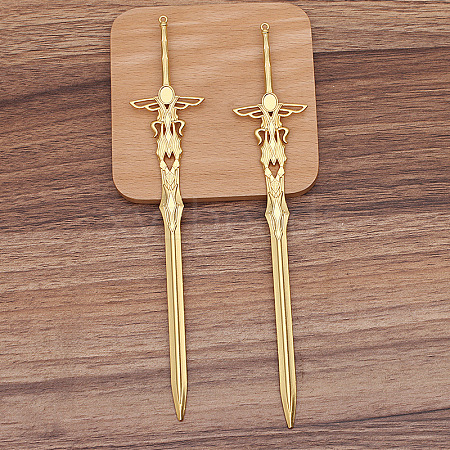 Alloy Sword Hair Sticks OHAR-PW0006-17B-1