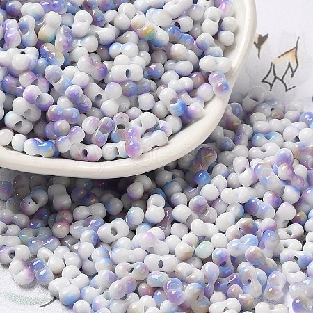 Baking Paint Glass Seed Beads SEED-F005-01A-12-1