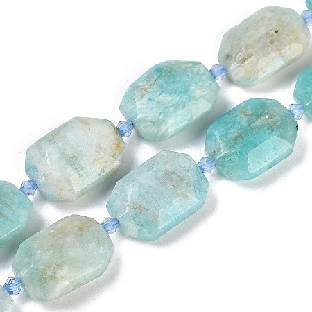 Natural Amazonite Beads Strands G-B125-P02-02-1