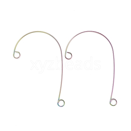 Rainbow Color 316 Stainless Steel Ear Cuff Findings STAS-H148-02M-1