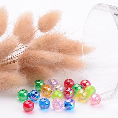 Transparent AB Color Acrylic Beads X-PL735M-1