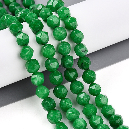 Dyed Natural Malaysia Jade Beads Strands G-T139-8mm-48-1