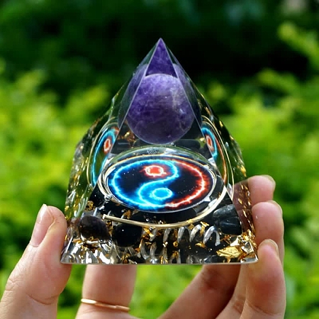 Orgonite Pyramid Resin Energy Generators PW-WG74572-11-1