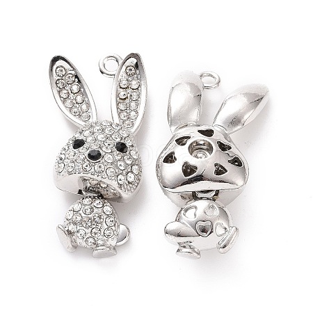 Alloy Pendant with Crystal Rhinestone FIND-H041-11P-1