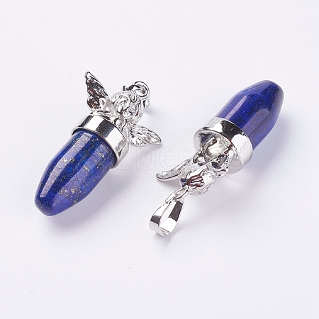 Natural Lapis Lazuli Pendants G-E397-13P-1