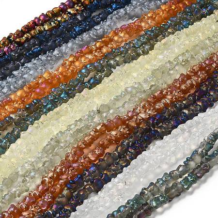 Electroplate Glass Beads Strands EGLA-Q127-A02-01-1