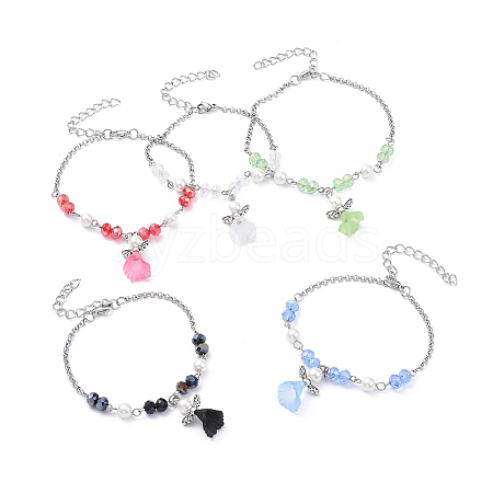 Charm Bracelets BJEW-JB05191-M-1