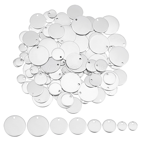 DICOSMETIC 220Pcs 4 Style 304 Stainless Steel Charms STAS-DC0012-50-1