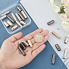   24Pcs 6 Style Zinc Alloy Cord Ends PALLOY-PH0001-99-3