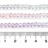 Transparent Painted Glass Beads Strands DGLA-A034-T3mm-A23-3