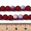 Frosted Opaque Glass Beads Strands LS-GLAA-T032-P6mm-MBB05-4