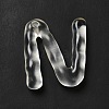 Transparent Resin Alphabet Pendants LS-RESI-C028-02N-2
