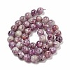 Natural Lepidolite/Purple Mica Stone Beads Strands G-G160-A01-01-3