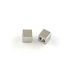 Tarnish Resistant 201 Stainless Steel Cube Spacer Beads STAS-S040-10-2