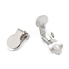 304 Stainless Steel Clip-on Earring Finding STAS-G250-03P-3