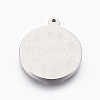 Non-Tarnish 304 Stainless Steel Pendants STAS-E444-07-2