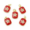 Brass Micro Pave Cubic Zirconia Pendants KK-E068-VB444-2-2