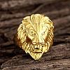 Fashion 316L Surgical Stainless Steel Lion Rings for Men RJEW-BB03952-12-2