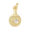 Brass Micro Pave Cubic Zirconia Pendants KK-Q028-62G-1