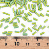 Opaque Colours Two Tone Seed Glass Bugle Beads SEED-T006-02A-02-5