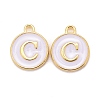 Golden Plated Alloy Charms X-ENAM-S118-01C-1