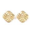 304 Stainless Steel Studs Earrings EJEW-K278-10B-G-1