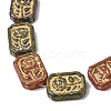 Painted Glass Beads Strands GLAA-Z021-05A-3