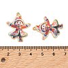 Christmas Alloy Enamel Pendants ENAM-K069-44A-G-3