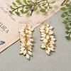 Natural Trochid Shell/Trochus Shell Cluster Earrings EJEW-JE04348-2