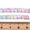 Anti-Tarnish Electroplate Glass Beads Strands X-GLAA-T025-4mm-10M-4