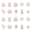 100Pcs Unfinished Wood Piece Decorations WOOD-CJ0001-58-4