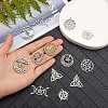 12Pcs 6 Style 304 Stainless Steel Pendants STAS-SZ0002-56P-2