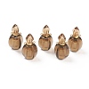 Faceted Natural Smoky Quartz Pendants G-H252-B06-1