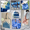 12Pcs Rectangle Black Canvas Cloth Packaging Bags with Handles ABAG-NB0002-40-5