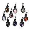 Natural & Synthetic Mixed Gemstone Pendants G-I370-08AS-1