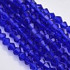 Faceted Bicone Glass Beads Strands LS-EGLA-P017-4mm-08-1