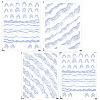 4 Sheets 4 Styles Plastic Nail Art Stickers MRMJ-SP0001-34-1