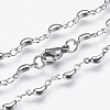 Non-Tarnish 304 Stainless Steel Chain Necklaces STAS-P164-17P-2