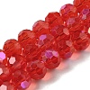 Electroplate Transparent Glass Beads Strands EGLA-A035-T8mm-L01-1
