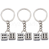 3Pcs Zinc Alloy Keychains KEYC-FH0001-74-1