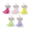 Acrylic Glass Beads Pendants PALLOY-TA00132-1