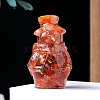 Natural Carnelian Resin Cover Sculpture Display Decorations PW-WGE8590-02-1