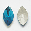 Pointed Back Glass Rhinestone Cabochons RGLA-T083-9x18mm-14-2