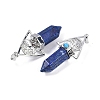 Dyed Natural Lapis Lazuli Faceted Pointed Bullet Big Pendants G-H076-02P-011-3