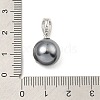 Rhodium Plated 925 Sterling Silver Pendants STER-Z003-08P-3