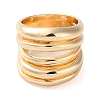 Multi Layer Alloy Wrap Finger Rings for Women RJEW-K277-02G-3